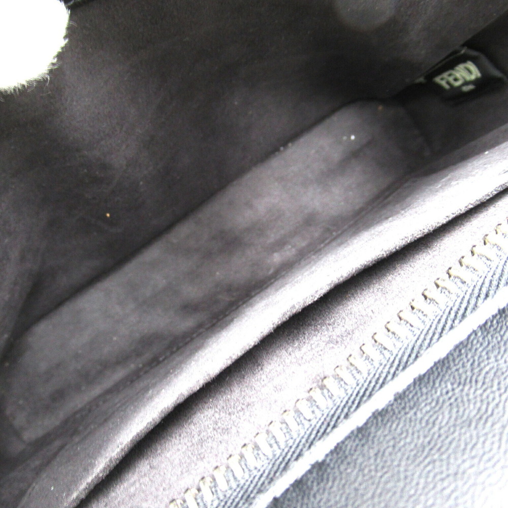 Fendi.Com Click 2way Shoulder Bag Leather Black - image 7